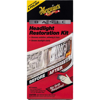 Базовый набор для восстановления фар Meguiars Basic Headlight Restoration Kit G2960