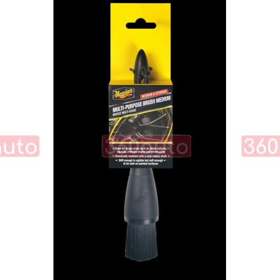 Щетка универсальная средняя Meguiars Multi-Purpose Brush Medium 20 см черный X210500EU