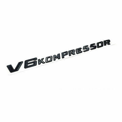Автологотип шильдик емблема напис Mercedes V6 Kompressor Black 360auto-401630