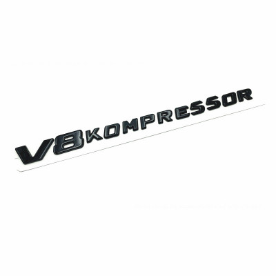 Автологотип шильдик эмблема надпись Mercedes V8 Kompressor Black 360auto-401631