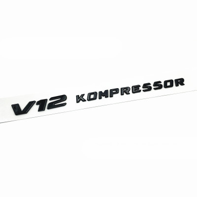 Автологотип шильдик эмблема надпись Mercedes V12 Kompressor Black 360auto-401632