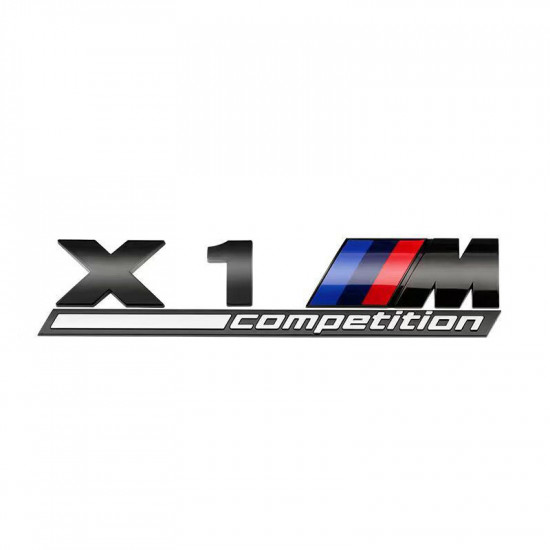 Автологотип емблема напис BMW X1M Competition Black Shadow Edition 360auto-401645