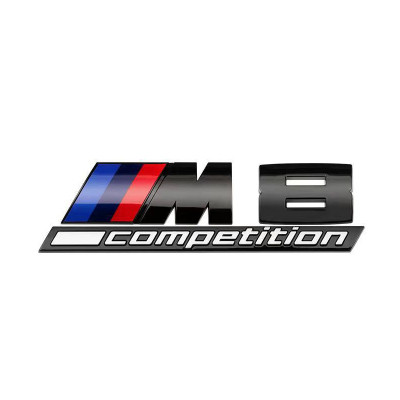 Автологотип шильдик эмблема надпись BMW M8 Competition Black Shadow Edition