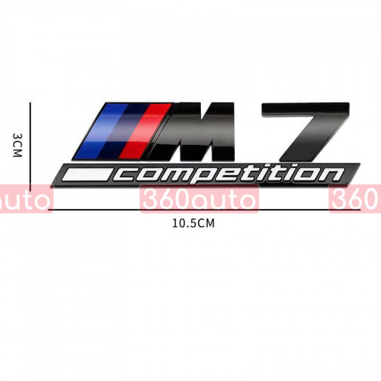 Автологотип шильдик емблема напис BMW M7 Competition Black Shadow Edition 360auto-401647