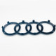Автологотип емблема чорні кільця Audi Q5 2020- Black Edition в решітку радіатора 80A853605CT94