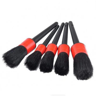Набір щіток для детейлінгу Brushes Kit 5 шт. чорний