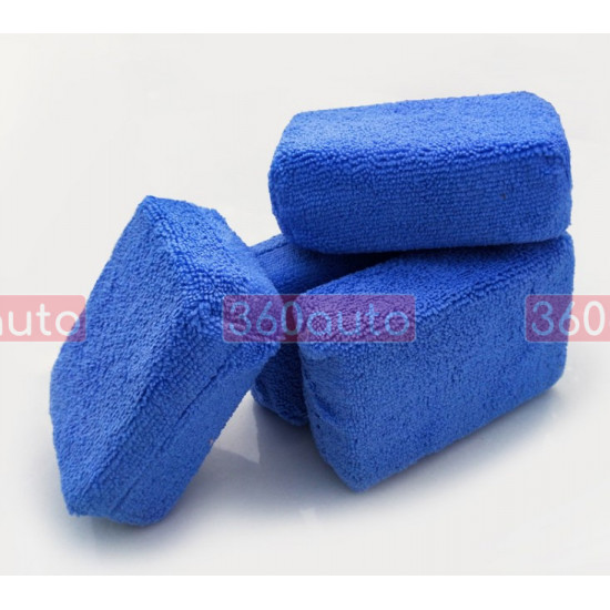 Аплікатор з мікрофібри ProUser Block Sponge 12х8х4 см. синій (S201B)