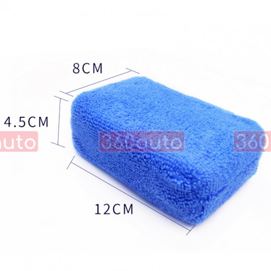 Аплікатор з мікрофібри ProUser Block Sponge 12х8х4 см. синій (S201B)