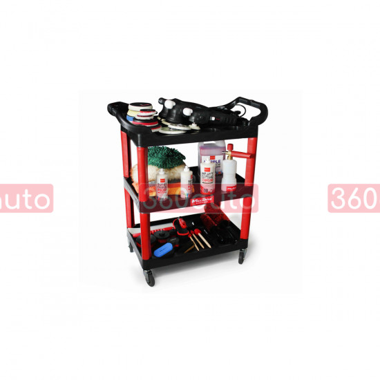 Детейлінг візок - MaxShine Utility Universal Detailing Cart чорно-червоний (702302)