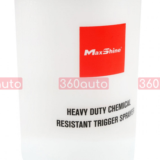 Набор химстойкого триггера с емкостью - MaxShine Heavy Duty Chemical Resistant Trigger 750 мл. (RTS001)