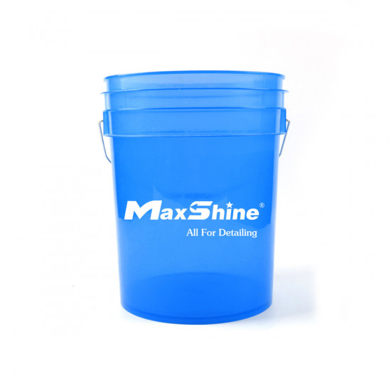 Ведро для детейлинга 20 л. - MaxShine Detailing Bucket Transparent синий (MSB002-B)