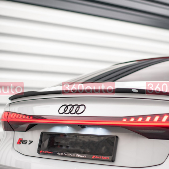 Автологотип черная эмблема Audi A7 C8 2019- Black Edition на крышку багажника 4K8071802
