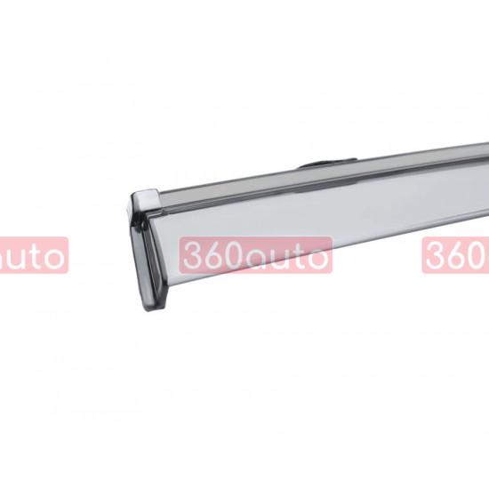 Дефлектори вікон на Infiniti Q50 2014- з чорним молдингом WELLvisors 3-847IN013