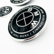 Автологотип шильдик эмблема BMW M's 50th Anniversary Black набор 82мм, 74мм, 45мм на руль 51148132375
