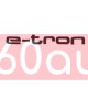 Автологотип шильдик эмблема надпись Audi e-tron Black Edition 133мм 4KE853601BT94