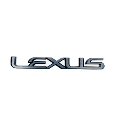 Автологотип шильдик эмблема надпись Lexus Black Еdition на крышку багажника матовий