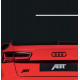 Автологотип шильдик емблема напис Audi ABT black глянець велика