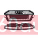 Решетка радиатора на Audi A4 B9 2019- стиль RS4 черный глянец A4-RS211