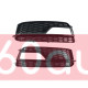 Решетки переднего бампера на Audi A5 2011-2015 S-Line черный глянец под ПТФ