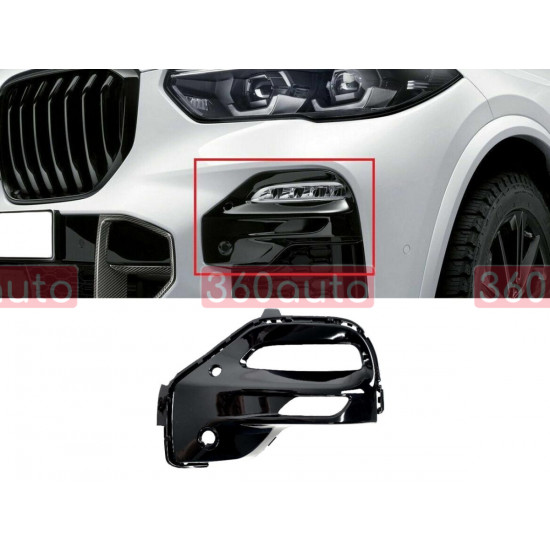 Накладка противотуманной фары на BMW X5 G05 2018-2022 M-Paket левая оригинал