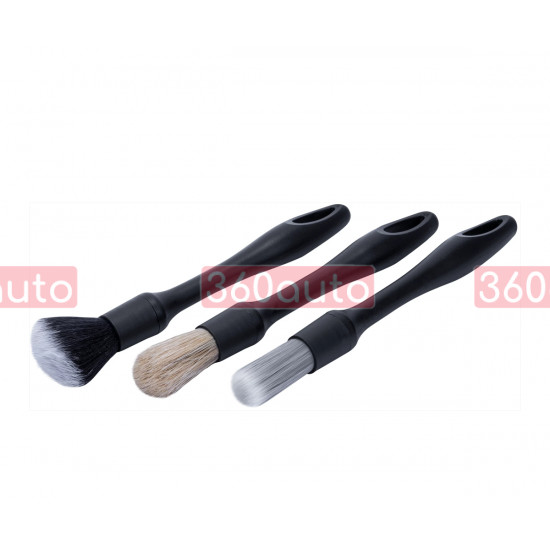 Набір пензлів Interior Detailing Brush Set для інтер'єру 3 шт