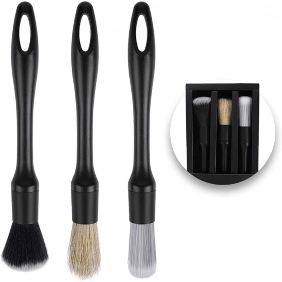 Набір пензлів Interior Detailing Brush Set для інтер'єру 3 шт