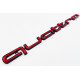 Автологотип шильдик эмблема Quattro на решітку радіатора в стилі RS Red Black для Audi