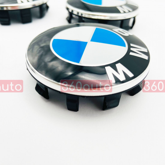 Колпачок на титановый диск BMW 36136850834 сине-белый 52-56мм