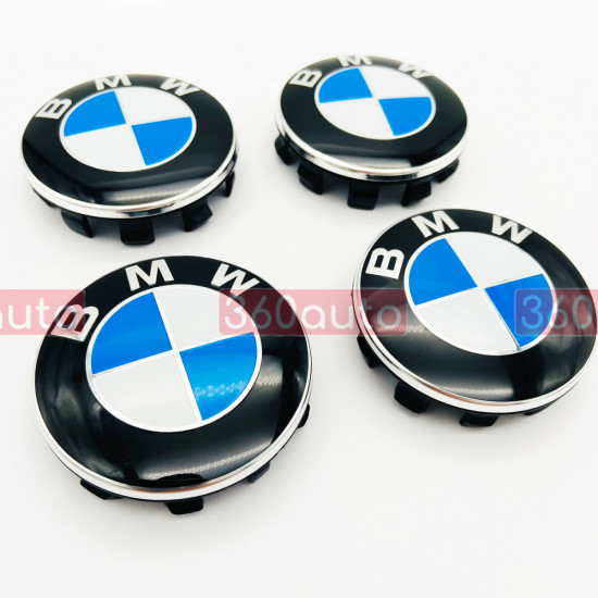 Колпачок на титановый диск BMW 36136850834 сине-белый 52-56мм