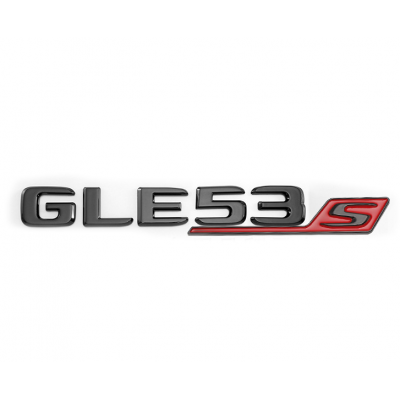 Автологотип шильдик эмблема надпись Mercedes GLE53s black red 360auto-407931