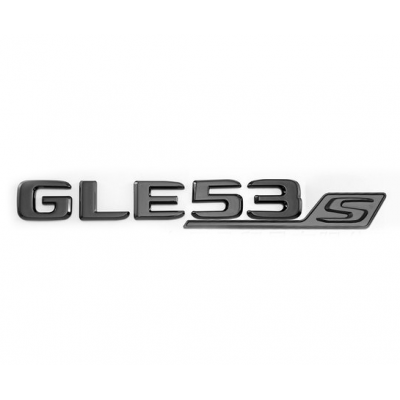 Автологотип шильдик эмблема надпись Mercedes GLE53s black 360auto-407932