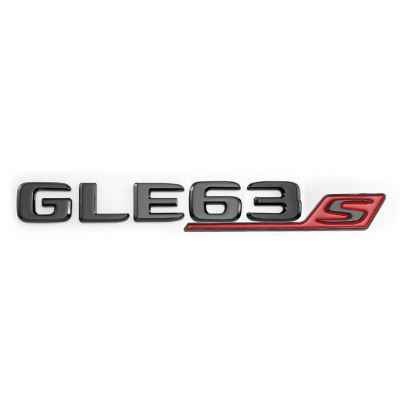 Автологотип шильдик эмблема надпись Mercedes GLE63s black red 360auto-407934