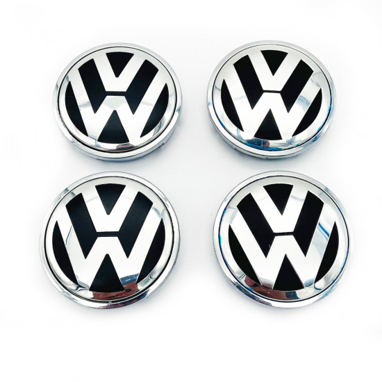 Колпачок на титановый диск Volkswagen Golf, Polo 52-56 мм 1J0601171 хром