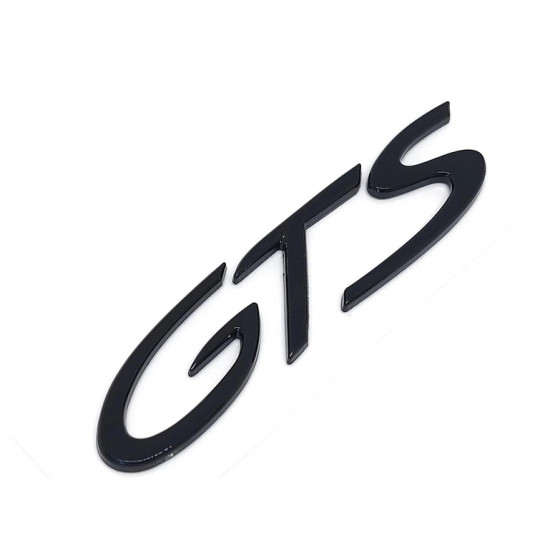 Автологотип шильдик емблема напис Porsche GTS Black чорний глянець