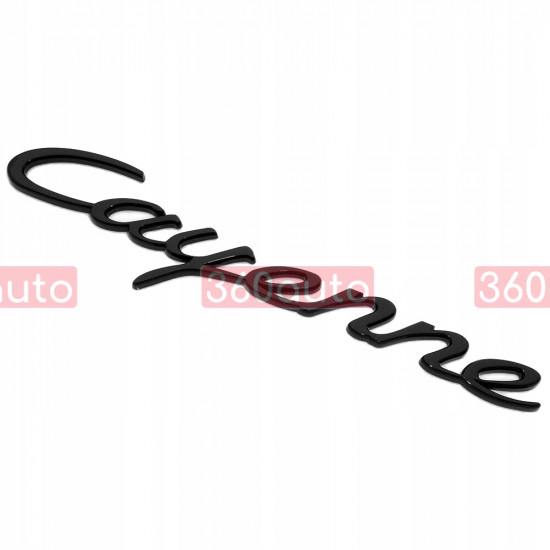 Автологотип шильдик эмблема надпись Porsche Cayenne Black черный глянец