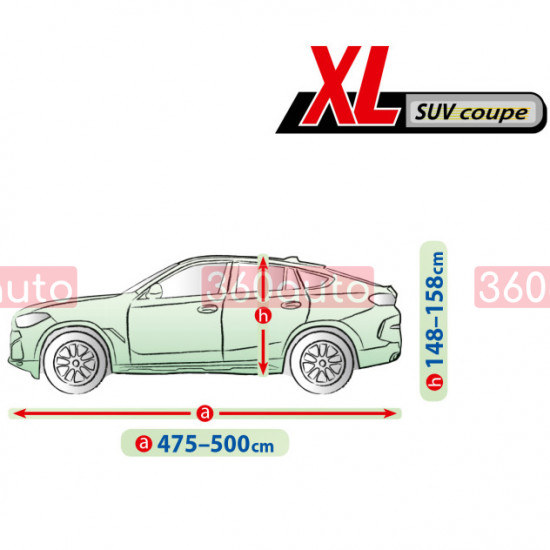 Чохол тент на автомобіль Kegel Mobile Garage XL SUV сoupe 475-500см