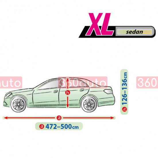 Тент автомобильный Kegel Perfect Garage XL Sedan 472-500см