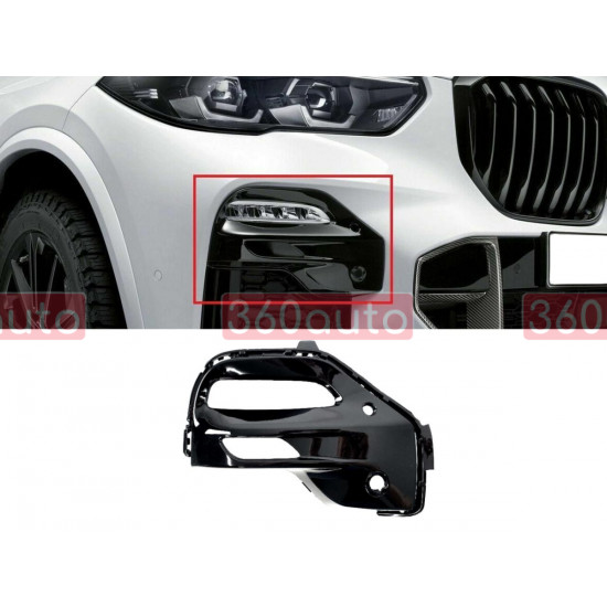Накладка протитуманної фари на BMW X5 G05 2018-2022 верхня права M-Paket