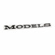 Автологотип шильдик эмблема надпись Tesla Model S Performance Black