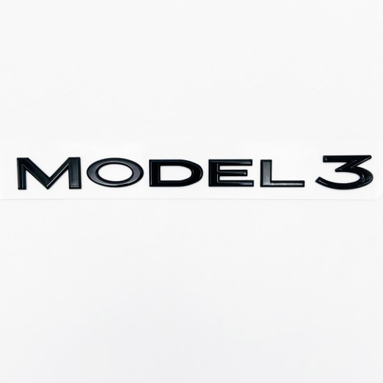 Автологотип шильдик эмблема надпись Tesla Model 3 Performance Black