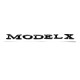 Автологотип шильдик эмблема надпись Tesla Model X Performance Black