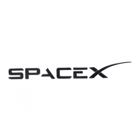 Автологотип шильдик емблема напис Tesla SpaceX Performance Black