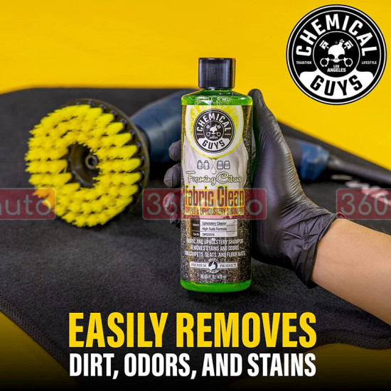 Очиститель для обивки и ковров Chemical Guys Foaming Citrus Fabric Clean с ароматом цитруса 3785мл