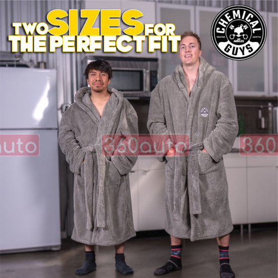 Халат ультра плюшевий Chemical Guys Sunset Woolly Mammoth Ultra Plush Hooded Microfiber Bath Robe розмір: M/L