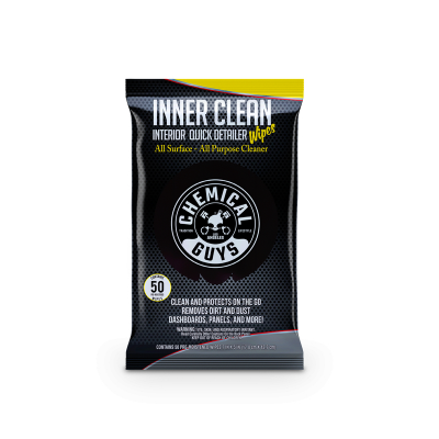 Салфетки Chemical Guys InnerClean Interior Quick Detailer and Protectant Car 50 Wipes