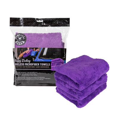 Мікрофібровий рушник Chemical Guys Happy Ending Edgeless Microfiber Towels Purple 40 x 40 см