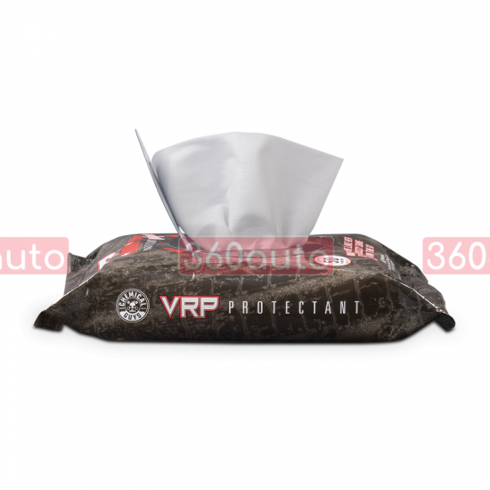 Салфетки Chemical Guys VRP Protectant Car Wipes for Vinyl, Rubber, and Plastic 50 Wipes