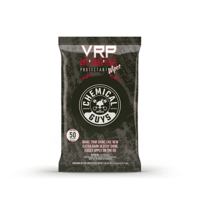 Салфетки Chemical Guys VRP Protectant Car Wipes for Vinyl, Rubber, and Plastic 50 Wipes