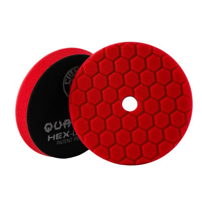 Полірувальний круг Chemical Guys Red Hex-Logic Quantum Ultra Light Finishing Pad 5" / 125 мм ультра м'який фінішний для восків