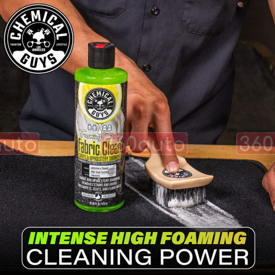 Очисник килимів і оббивки Chemical Guys Foaming Citrus Fabric Clean аромат цитрусових 473мл